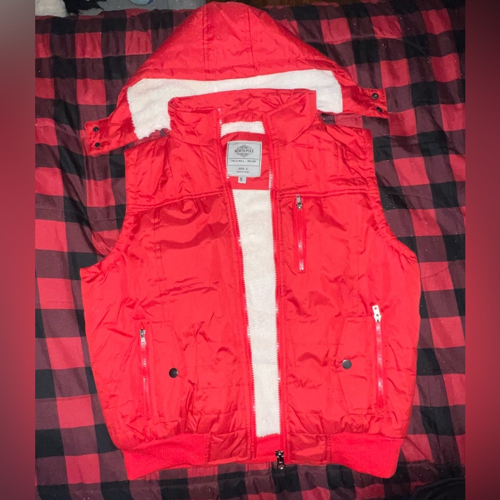 Bright orange vest jacket
